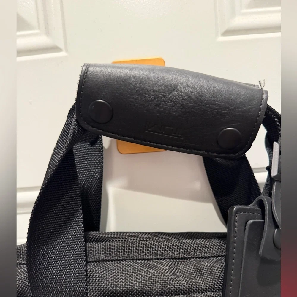 Tumi Black Nylon Carry On Expandable Luggage Laptop Shoulder Bag